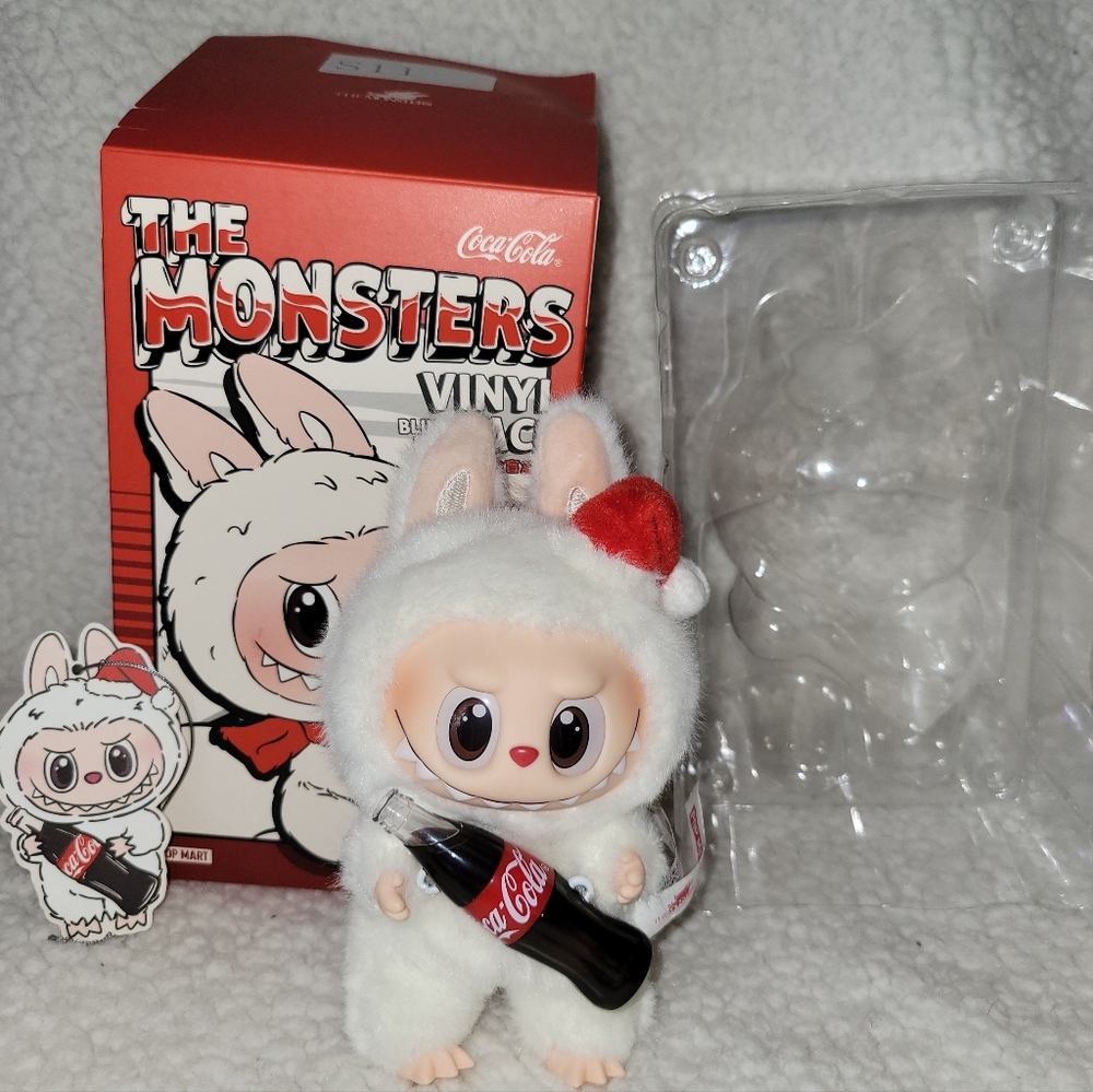 New Pop Mart Coca-Cola Labubu With Clear Case 100% Authentic